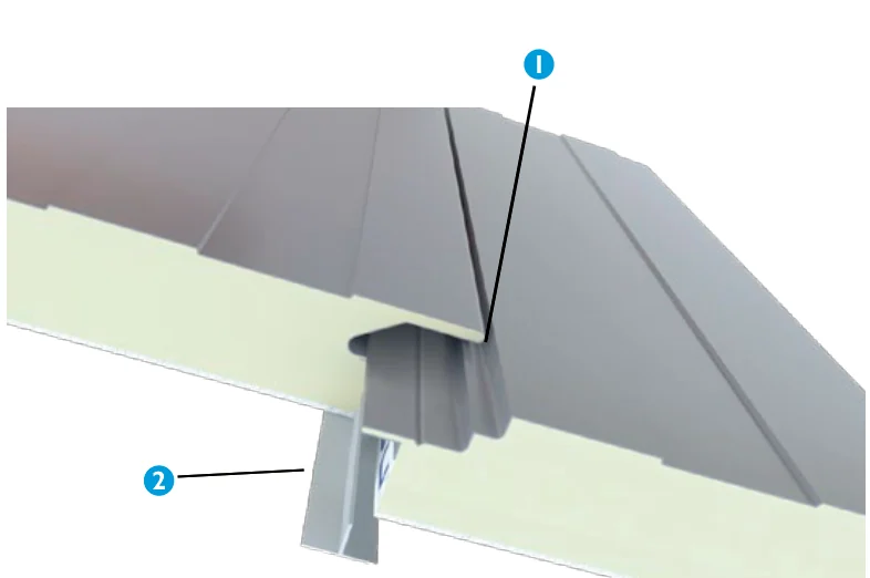 Sistema de fijación oculta del panel Superwall Clean Liso