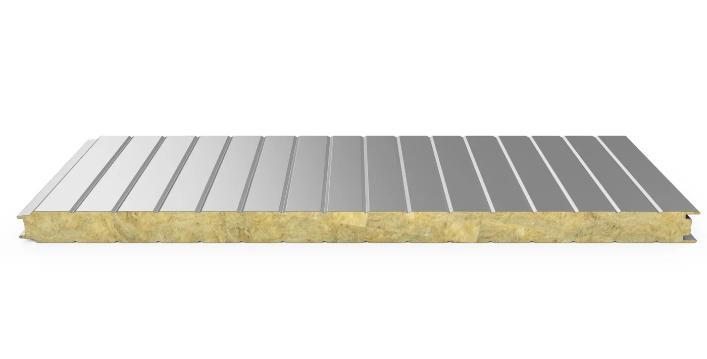 Hipertec Wall, panel de lana de roca para muro, vista 3