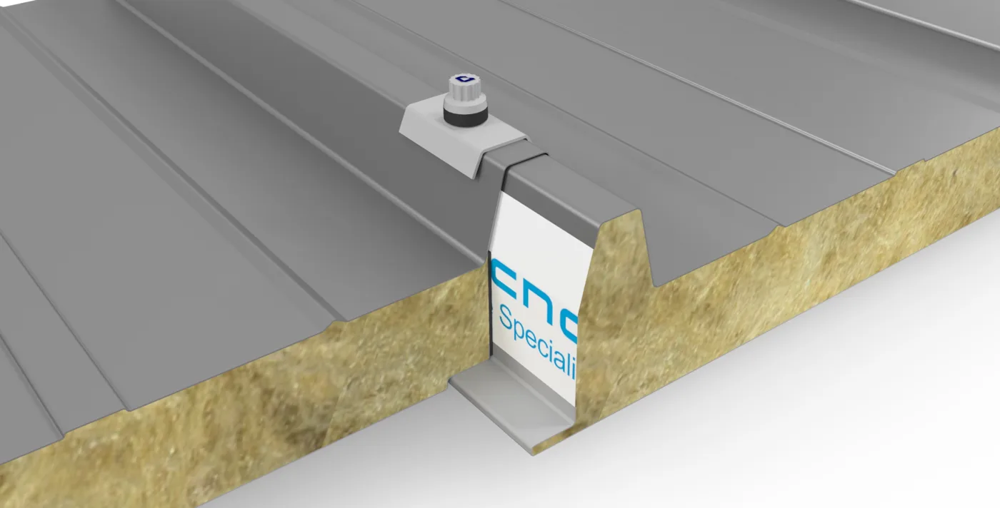 Hipertec Roof, panel de lana de roca para techo, vista 2